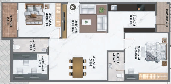 3 BHK Flat in SVR Kiara in Shankarpally, Hyderabad - Image 910962