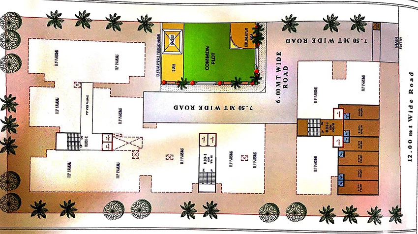 Master Plan of Commercial Swami Eminence in Hanspura, Ahmedabad - Image 385914