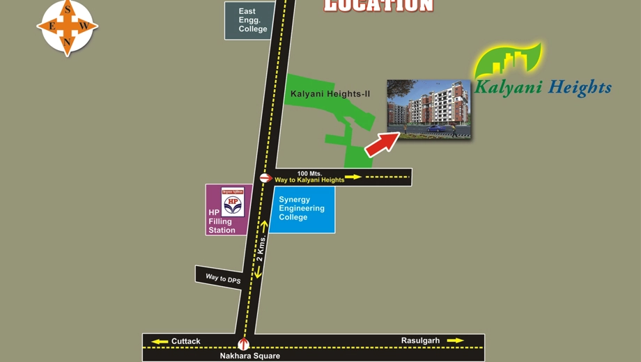 Location of Adiilaksmi Kalyani Heights - Image 386418