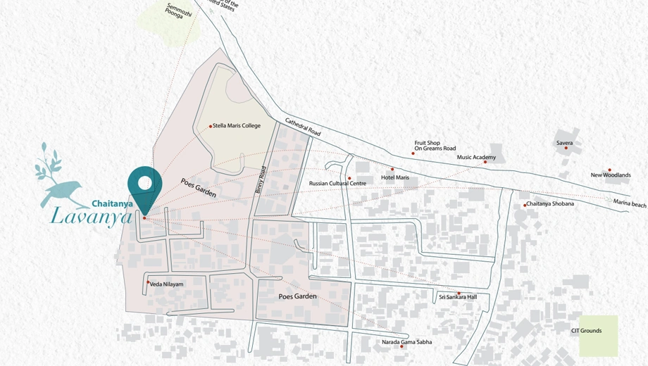 Location of Chaitanya Lavanya in Mylapore, Chennai - Image 385961