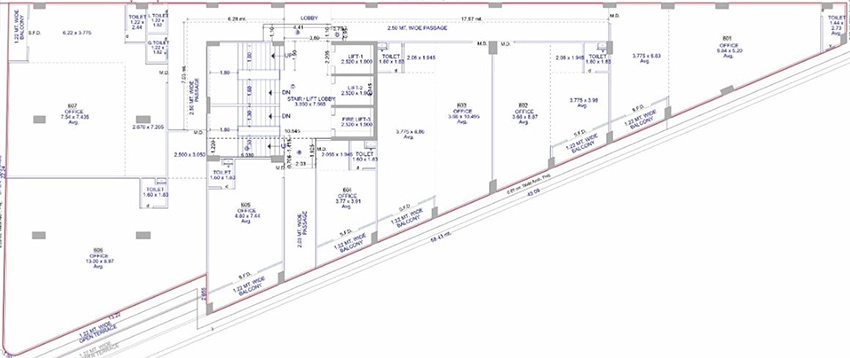 Floor Plan of Shiv Swarg Business Hub in Puna, Surat - Image 385966