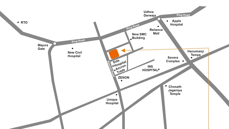 Location of Swastik Nexus in Khatodra, Surat - Image 385983
