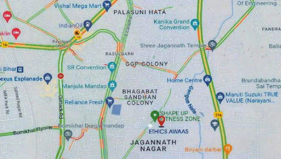 Location of Ethics Awaas in Rasulgarh, Bhubaneswar - Image 386431