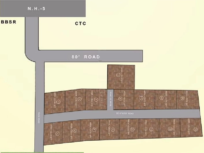 Master Plan of BestDeal Gajanan Homes in Pahala, Bhubaneswar - Image 386918