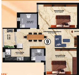 2 BHK Flat in Om Urmilla Abode and Victory Tower in Rudrapur, Bhubaneswar - Image 910907