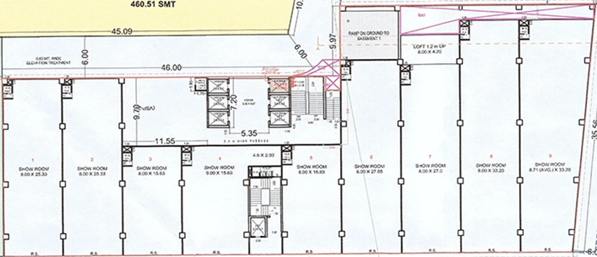 Floor Plan of The Polaris World in Vesu, Surat - Image 386113