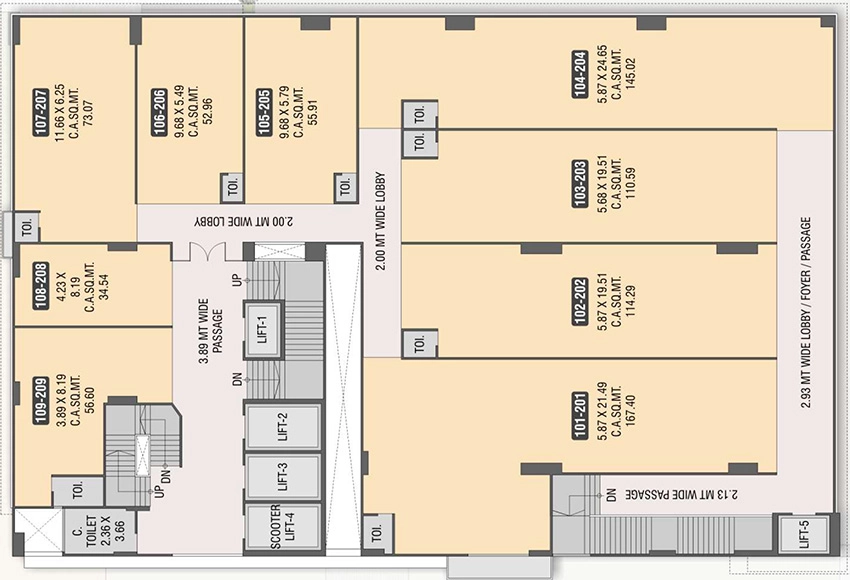 Floor Plan of The Profit in Adajan, Surat - Image 386136
