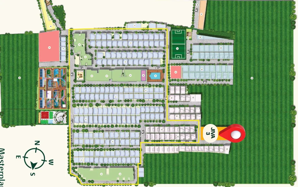 Master Plan of Panda Jiva 3 Gatikrushna Green in Ranga Bazar, Bhubaneswar - Image 386498