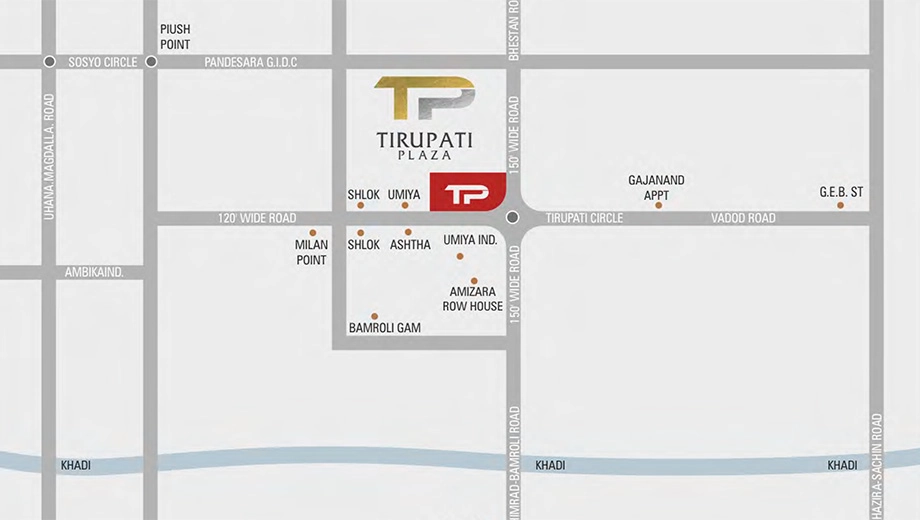 Location of Tirupati Plaza - Image 386185