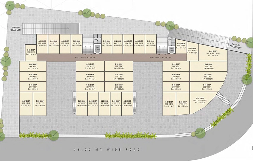 Master Plan of Tirupati Plaza in Vadod, Surat - Image 386186