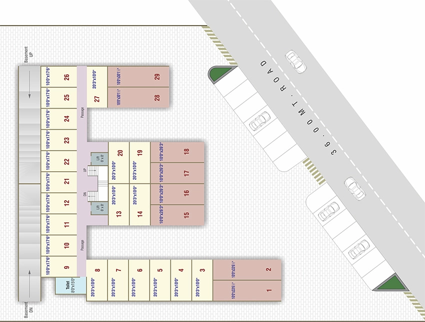 Master Plan of Tribeni Dream Shoppers in Dindoli, Surat - Image 386204