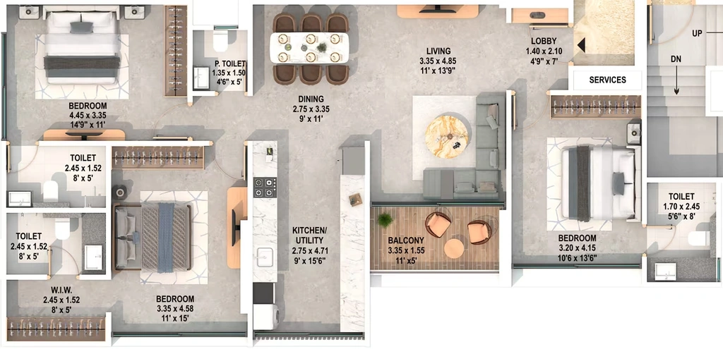 3 BHK Flat in Majestique Twilight in Balewadi, Pune - Image 910832