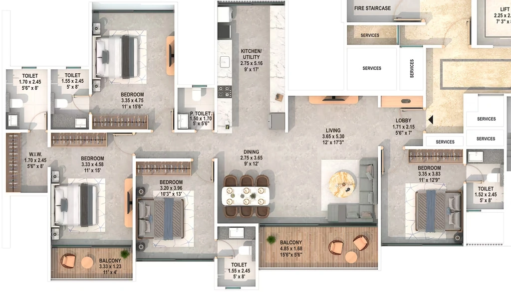 4 BHK Flat in Majestique Twilight in Balewadi, Pune - Image 910835