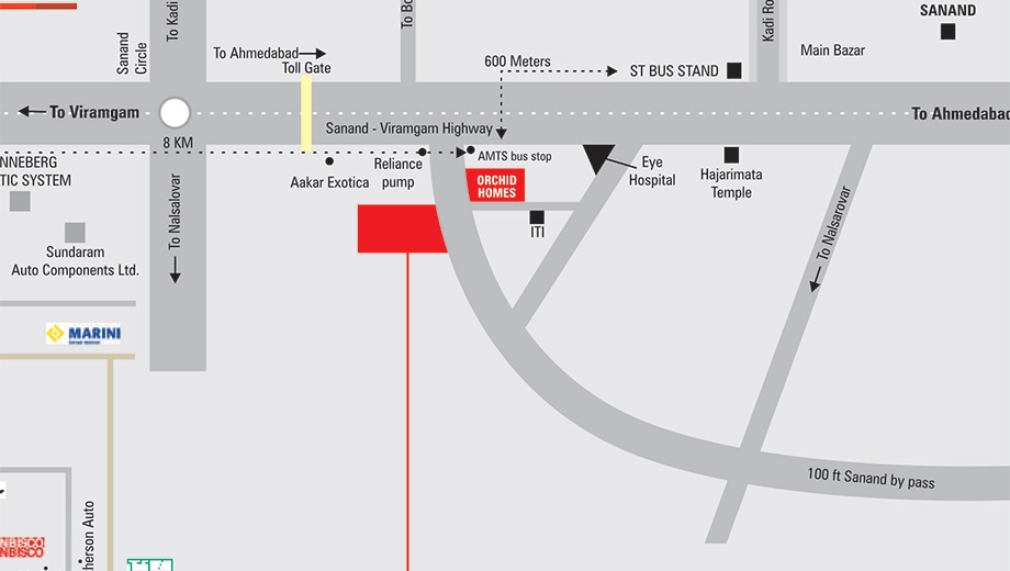 Location of Udani Orchid Villa - Image 386214