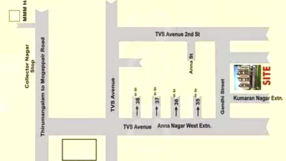 Location of ASR Sneham Homes in Padi, Chennai - Image 386650