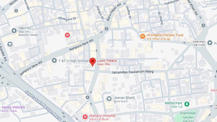 Location of United Elite in Nanpura, Surat - Image 386241