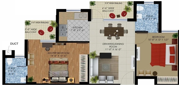 2 BHK Flat in SBP Housing Park in Dera Bassi, Chandigarh - Image 910836