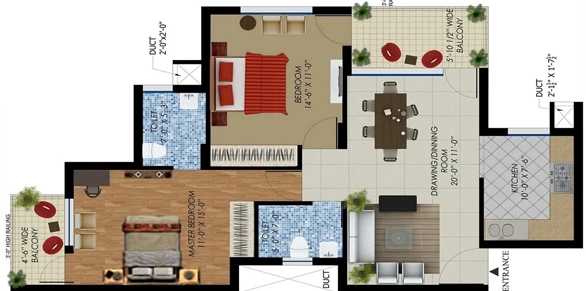 2 BHK Flat in SBP Housing Park in Dera Bassi, Chandigarh - Image 910837