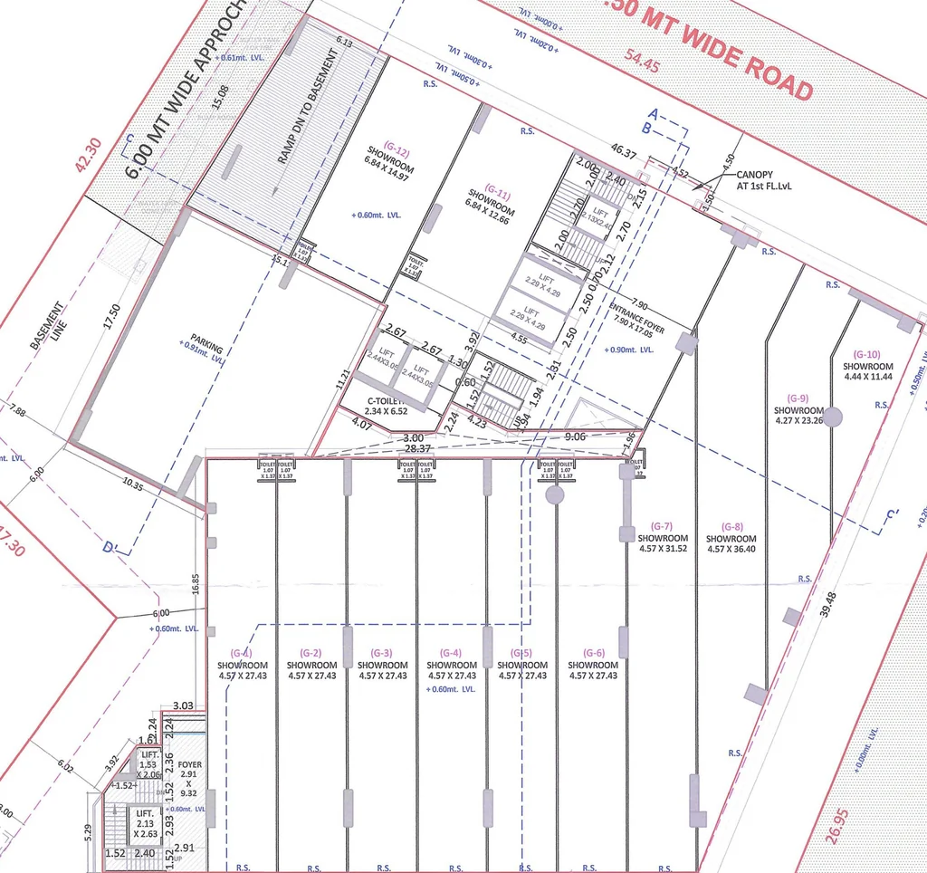 Floor Plan of Universal Commercial Capital in Adajan, Surat - Image 386279