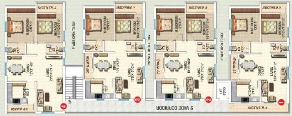 Floor Plan of Avani Asteya in Manikonda, Hyderabad - Image 386682