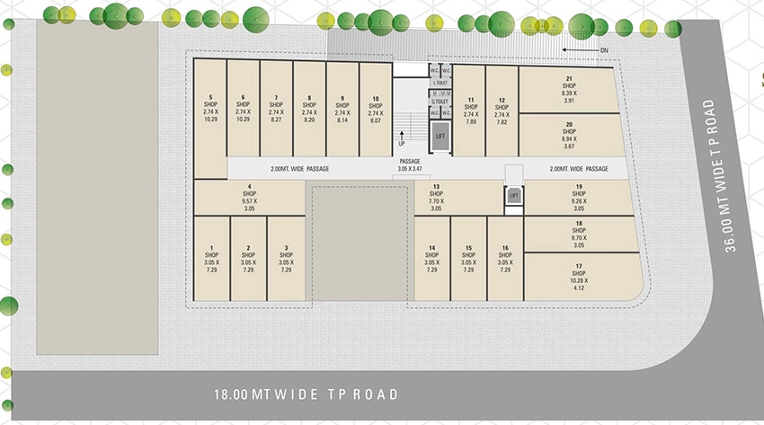 Master Plan of V Raj Shreenathji Icon in Uttran, Surat - Image 386305