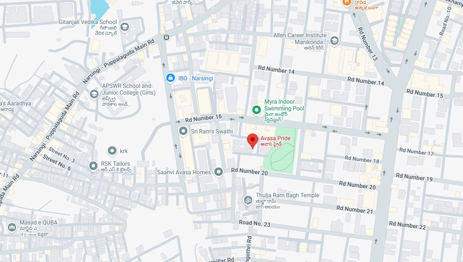 Location of Avasa Pride - Image 386757