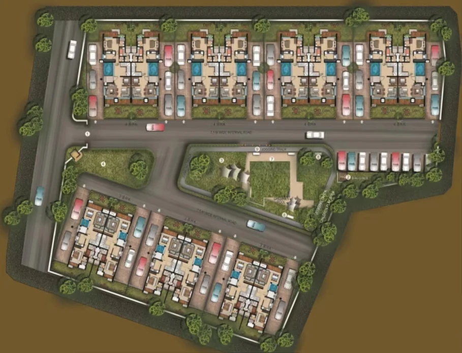 Master Plan of Sukhwani The Villas in Lonavala, Pune - Image 386405