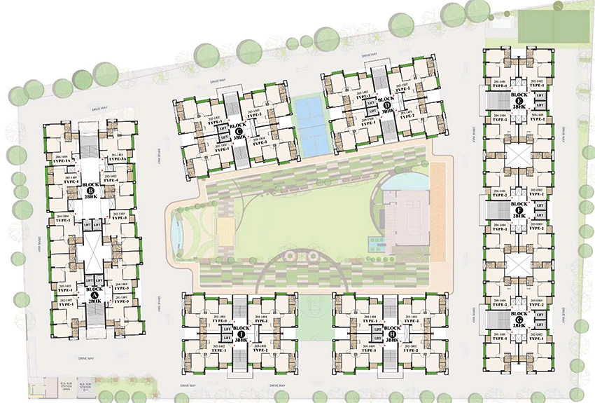 Master Plan of Vandemataram Mahadev Lily in Maninagar, Ahmedabad - Image 386351