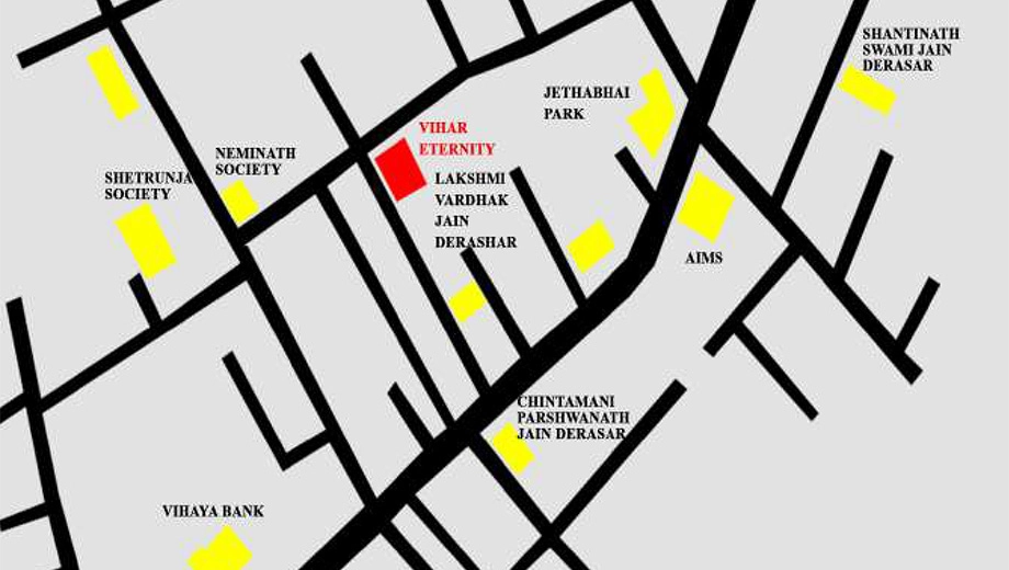 Location of Sheth Vihar Eternity in Paldi, Ahmedabad - Image 386378