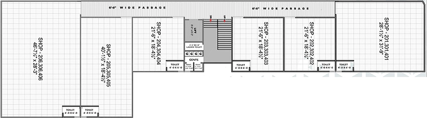 Floor Plan of Vishvambhar Arcade in Mota Varachha, Surat - Image 386428