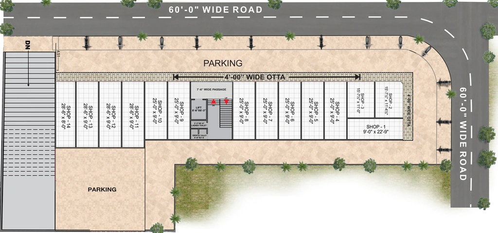 Master Plan of Vishvambhar Arcade in Mota Varachha, Surat - Image 386426