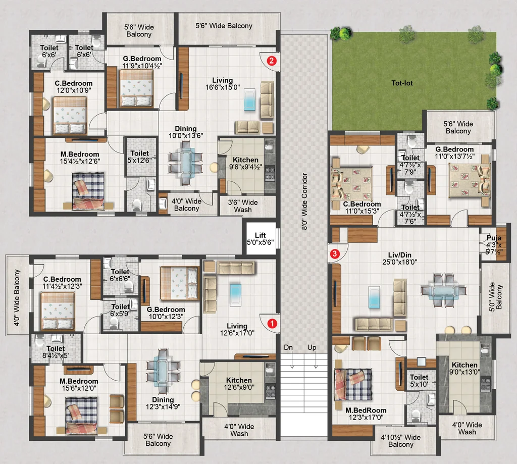 Floor Plan of Hallmark Glenridge in Manikonda, Hyderabad - Image 386719