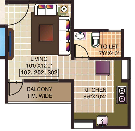 1 RK Studio Apartment in Top Five Silver Streams in Lonavala, Pune - Image 911317