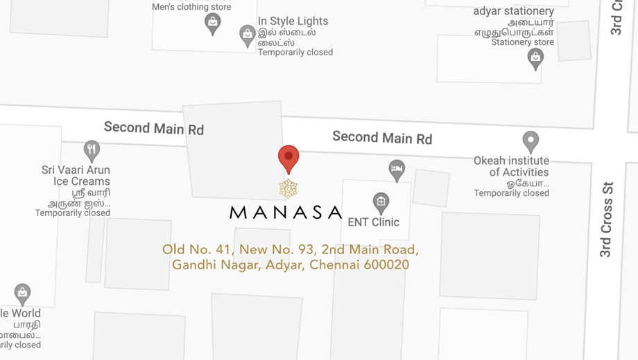 Location of Chaitanya Manasa in Adyar, Chennai - Image 386631