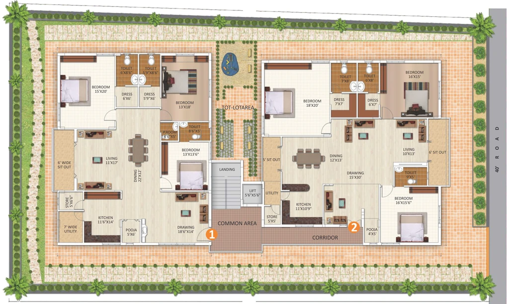 Master Plan of Reliance Avans Legacy in Sri Nagar Colony, Hyderabad - Image 387283