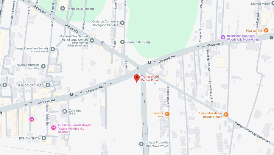 Location of Tribeca Trump World Center in Mundhwa, Pune - Image 388118