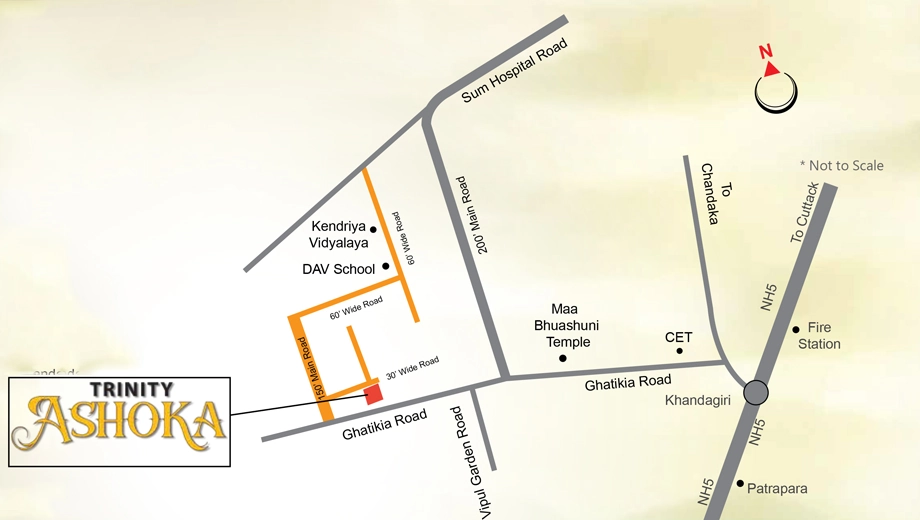 Location of Trinity Ashoka - Image 386882