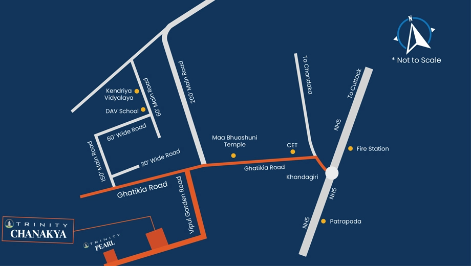Location of Trinity Chanakya - Image 386888