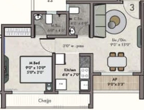 1 BHK Flat in KK City Centre in Palghar West, Palghar - Image 911464