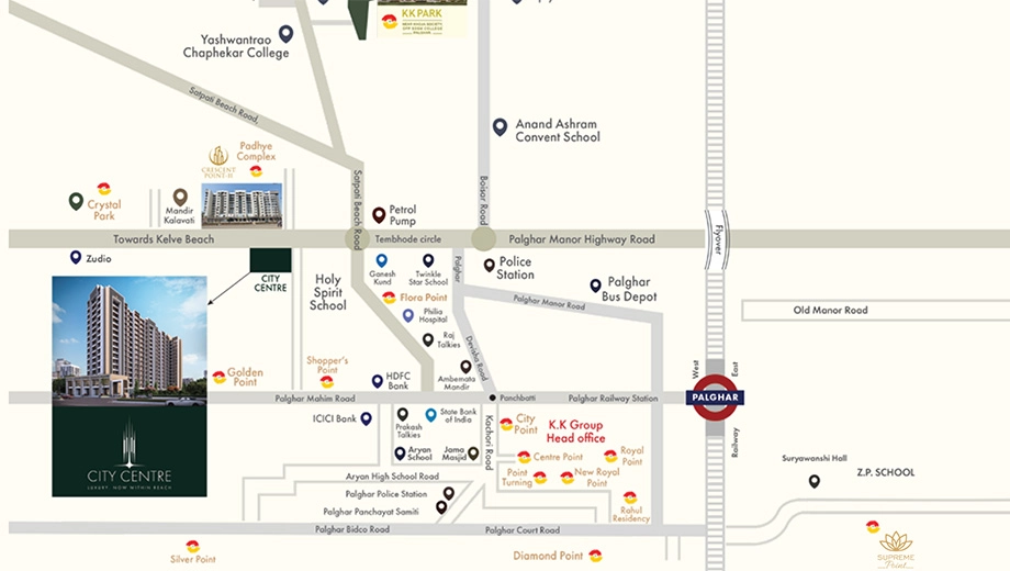 Location of KK City Centre - Image 387934