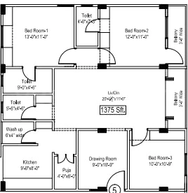 3 BHK Flat in Space Time Chanakya Towers in Adikmet, Hyderabad - Image 911212