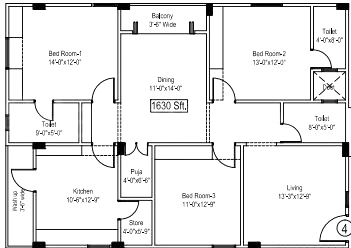 3 BHK Flat in Space Time Chanakya Towers in Adikmet, Hyderabad - Image 911214