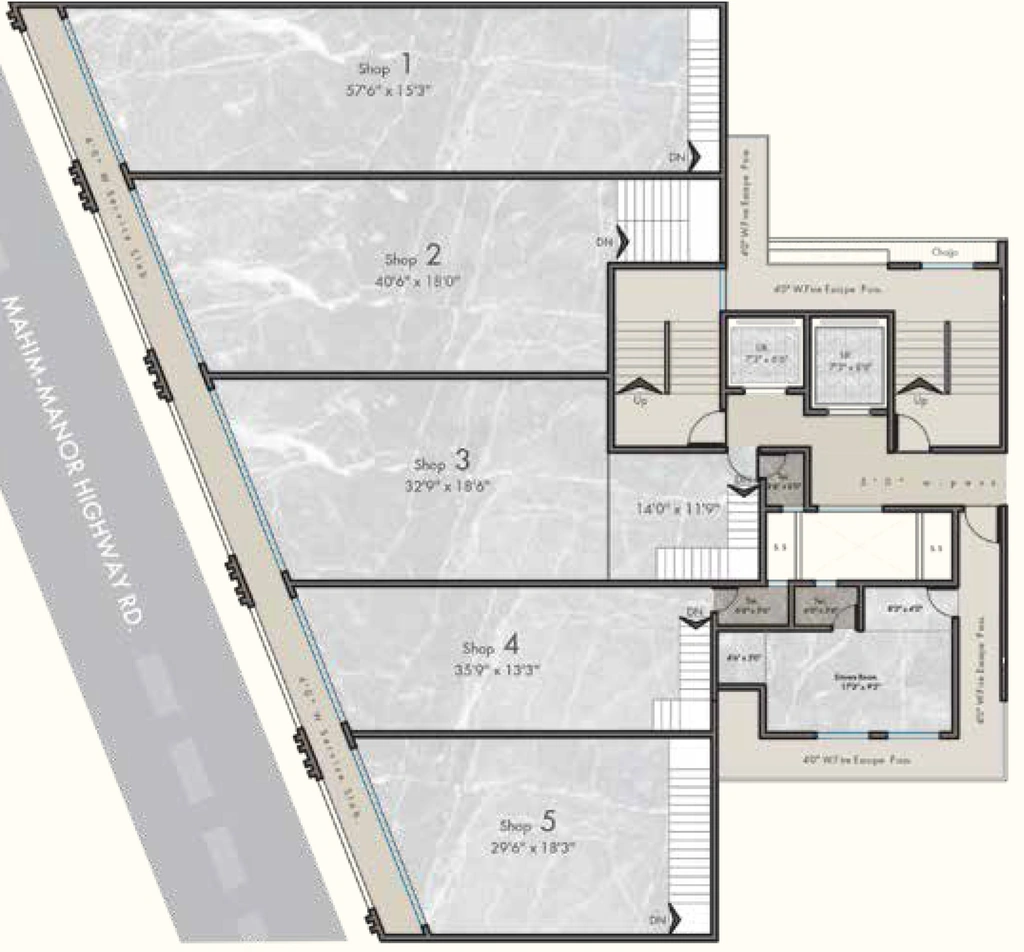 Floor Plan of Commercial KK City Centre in Palghar West, Palghar - Image 387939