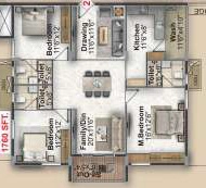 3 BHK Flat in SS Indraprastha in Tarnaka, Hyderabad - Image 911218