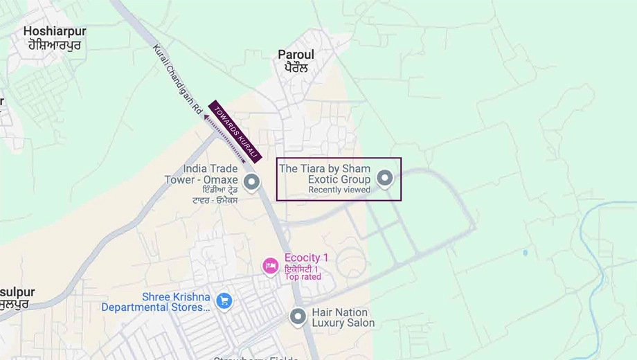 Location of Sham Exotic The Tiara - Image 386771