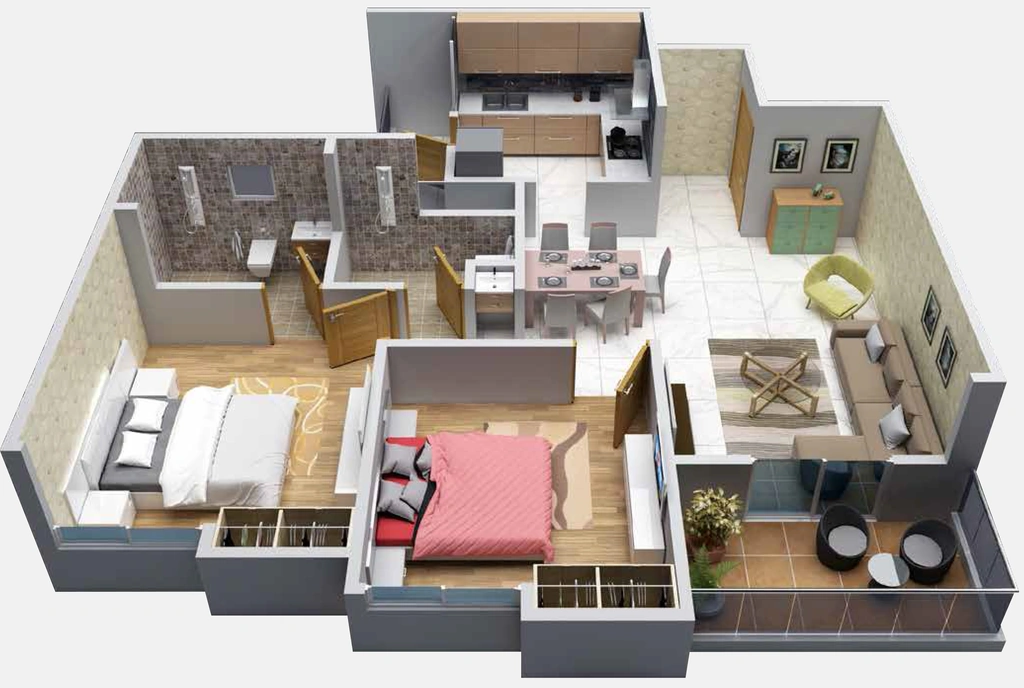 2 BHK Flat in Ram Green Hive Plus Wing A5 in Phursungi, Pune - Image 911523