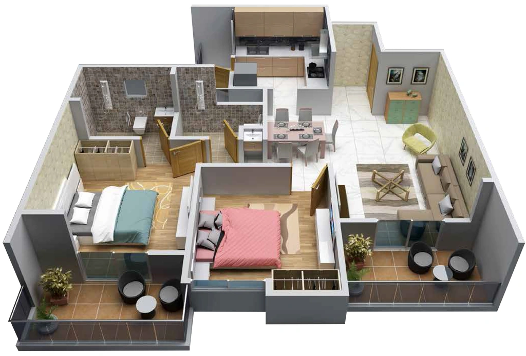 3 BHK Flat in Ram Green Hive Plus Wing A5 in Phursungi, Pune - Image 911524