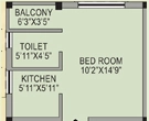 1 BHK Flat in OCHB Dumduma Phase 7 in Dumduma, Bhubaneswar - Image 911045