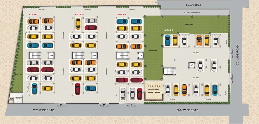 Master Plan of Vardhan Green Oaks in Sainikpuri, Hyderabad - Image 387339