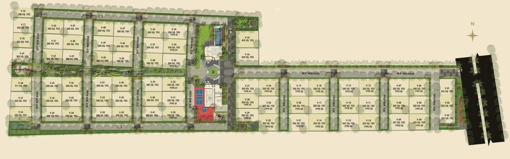 Master Plan of Yashoda Fiora in Tukkuguda, Hyderabad - Image 387345
